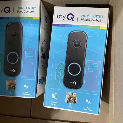 MyQ Video Doorbell 2K Camera Battery/Wired Color Night Vision