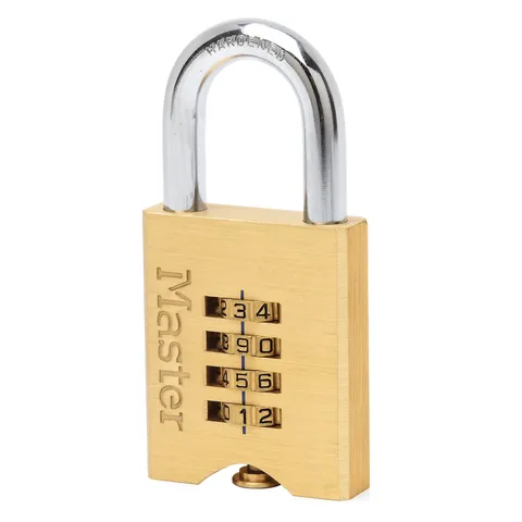 Master Lock 50mm Brass Resettable Combination Padlock