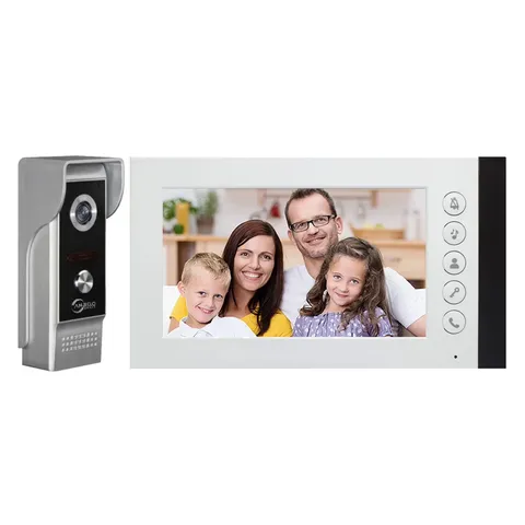 7 Inch Wired Video Door Phone Intercom System for Apartment Home Indoor Monitor