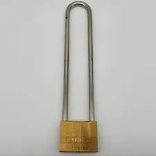 Abus No 85 / 50 Padlock 7-3/4"L x 0.30" D Shackle 2" Wide Body Solid Brass