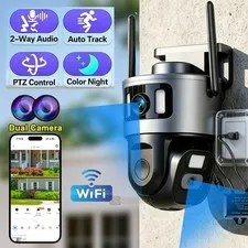 Camara De Seguridad Solar Inalambricas Para Exterior Con Vision Nocturna y Audio