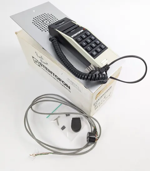 Vtg Stentofon Wall Intercom Door Station Keypad Handset Industrial Entry Phone