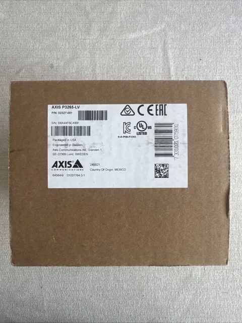 Axis P3265 LV Dome Security Camera