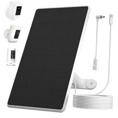 Solar Panel for Ring Camera,6W Solar Charger for Ring Stick Up Cam&All-New