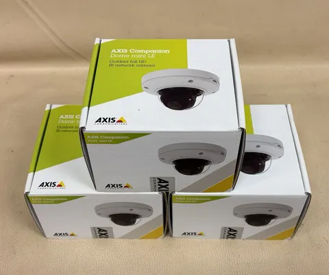 LOT OF 3 AXIS Companion Dome mini LE Outdoor full HD IR network camera 01665-001