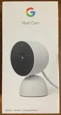 Google Nest Cam Indoor Wired Smart Home Security Camera Snow White GJQ9T