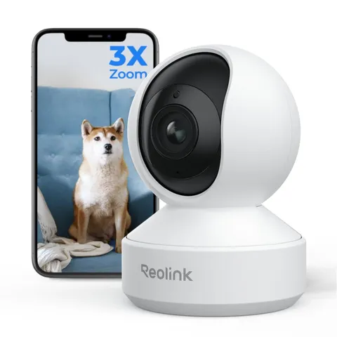 E1 Zoom 4K Indoor Security Camera 3X Optical Zoom Dual Band WiFi 6 Auto Tracking