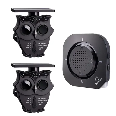 Long Range Solar Powered Wireless Driveway Alarm System 1R2S 1 Receiver 2