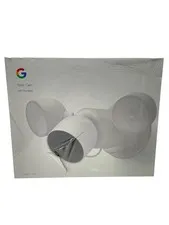 Google Nest Cam with Floodlight Outdoor Camera White ( GA02411-US) - New/Damaged