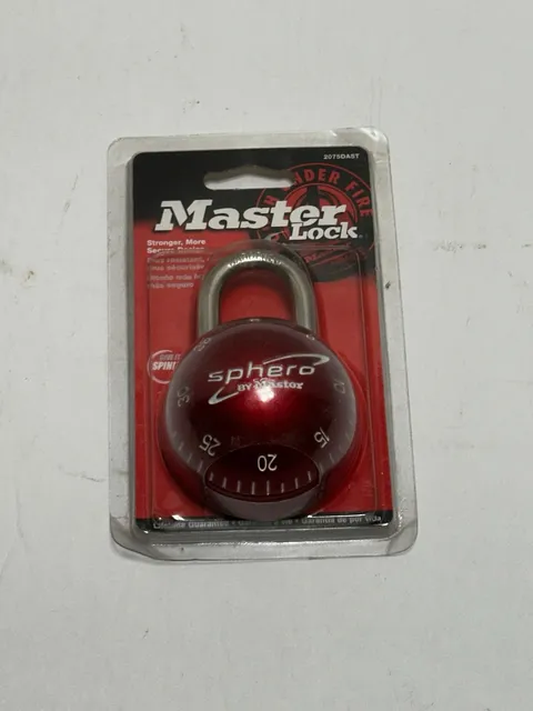 Master Lock Sphero by Master Smooth Spin Combination Lock Padlock 2075DAST NEW