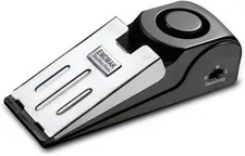 Versatile Door Stop Alarm with Adjustable Sensitivity - Travel Ready, Black