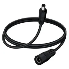 1.5m 4.9FT DC Power Extension Cable 5.5x2.1mm 18AWG Male Female 5V24V Black