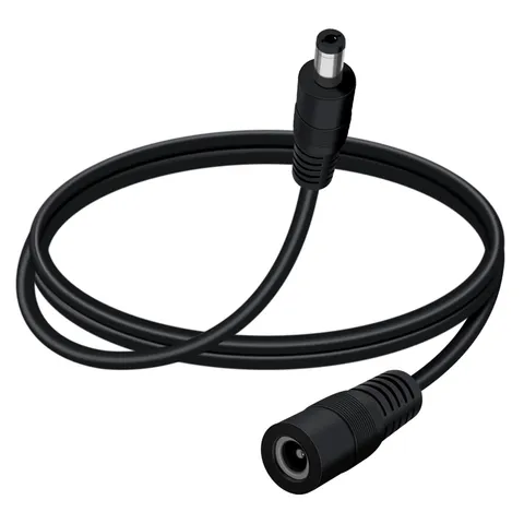 1.5m 4.9FT DC Power Extension Cable 5.5x2.1mm 18AWG Male Female 5V24V Black