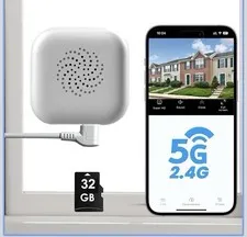 NEW - 2K Window Camera with 32GB Memory Card, 5GHz & 2.4GHz WiFi Indoor Cameras