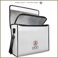 XL Fireproof Safety Bag with Thermal Insulation for Secure Document Storage
