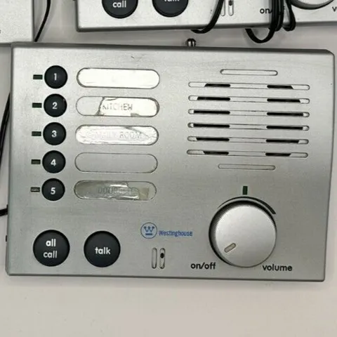 Lot of 3 Westinghouse Add-On Doorbell 5-Channel Wireless Radio Intercom WHI-5S