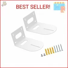 Sumnacon PTZ Camera Bracket 2 Pcs White Universal Wall Mount Camera Bracket Comp