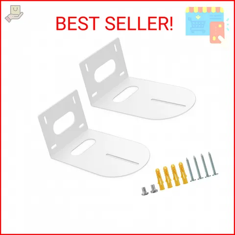 Sumnacon PTZ Camera Bracket 2 Pcs White Universal Wall Mount Camera Bracket Comp