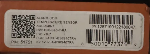 NEW Alarm.com ADC-S40-T Z-Wave Plus Temperature & Humidity Sensor Wireless-