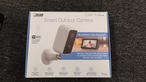 Feit Security Camera, 1080p HD, Outdoor, Battery Powered, WiFi Smart -OBN-K4