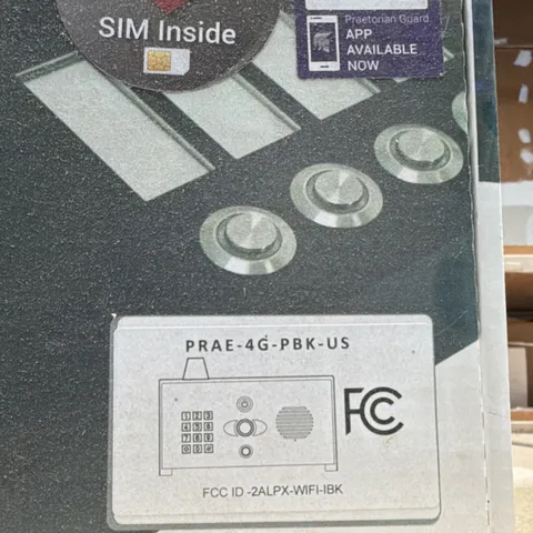 Praetorian Guard 4G PBK PRAE-4G-PBK-US phone entry