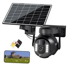 4K 8MP 4G LTE Cellular Security Camera, Outdoor Wireless Camera with Medium