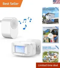 Driveway Alarms Wireless Outside, Weatherproof Motion Sensor Alarm System | M...