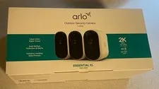 Arlo Outdoor Security Camera 3-Pack Essential XL 3rd Gen New Sealed 193108148894