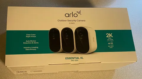 Arlo Outdoor Security Camera 3-Pack Essential XL 3rd Gen New Sealed 193108148894