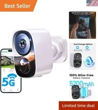 Waterproof 2K Security Camera with Free Storage & Smart Alerts for Homes