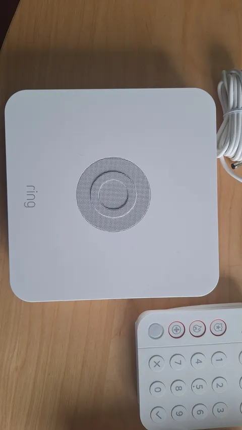 Ring Alarm Base Station + Keypad, Z-Wave, White, Power Adapters