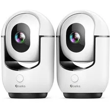 2K Pan/Tilt Security Camera, WiFi Indoor Cameras for Home Security with AI Mo...