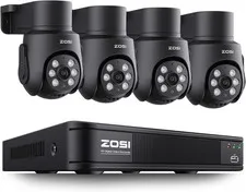 ZOSI 1080P Home Security Camera System 8CH Pan Tilt Night Vision