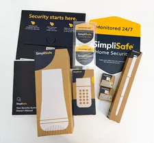 SimpliSafe Gen 3 Base Station, Keypad, Two (2) Entry Sensors, Sign + Stake - NEW
