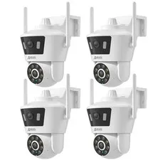 ANRAN 4MP Wireless Dual Lens Security Camera Outdoor Color Night Vision 360° PTZ