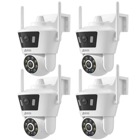 ANRAN 4MP Wireless Dual Lens Security Camera Outdoor Color Night Vision 360° PTZ