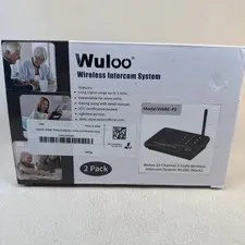Wuloo WL666-P2 Wireless Intercoms System - Black 2-pack
