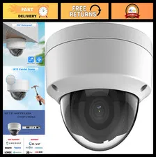 6MP HD PoE Vandal Dome Security Camera, Outdoor, 2.8mm Wide Angle, H.265, IP67