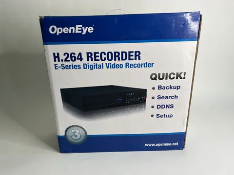 OpenEye E-Series DVR – H.264 Digital Video Recorder