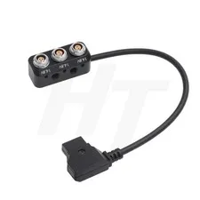 D-tap to 2 x 0B 2-pin 1 x Fischer RS 3 Pin Female Power Splitter Cable for V-...