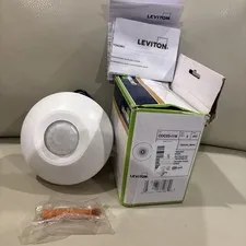 Leviton ODC0S-I1W 120V 1000W PIR Ceiling Occupancy Sensor Self-Contained - White