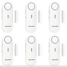 TECKNET Door Alarms for Kids Safety Window Alarm. Pool Alarms, Gate Alarm-6Pk 