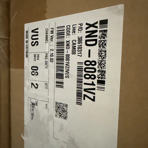 Hanwha Techwin XND-8081VZ 5MP Indoor PTRZ Dome IP SecurityCamera 3.6~9.4mm Lens