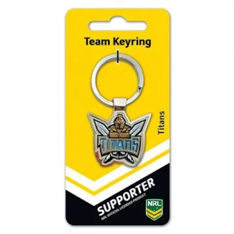 Creative Keys NRL-TITANS House Key Ring-Gold Coast Titans-Creative Keys