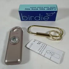 She’s Birdie The Original Personal Safety Alarm for Women by Women Metallic Rose