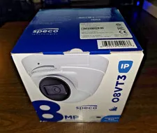 Speco O8VT3 IP Color Camera 8MP 4K Res. H.265 2.8mm IR True WDR BRAND NEW!