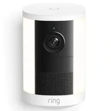 Ring Spotlight Cam 2nd Gen Battery Outdoor Security Camera (White)