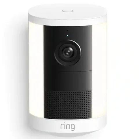 Ring Spotlight Cam 2nd Gen Battery Outdoor Security Camera (White)