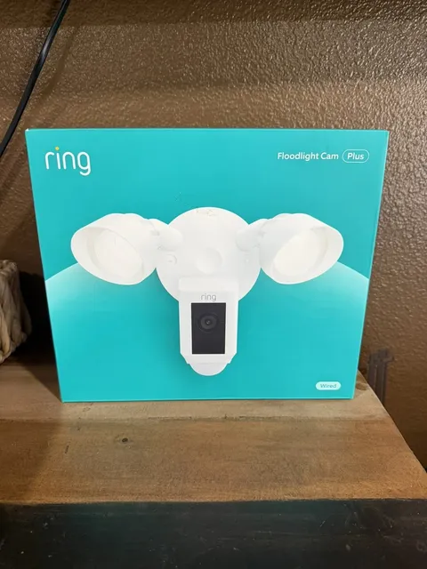 Ring Floodlight Cam Wired Plus   White -NEW/SEALED- FREE SHIPPING