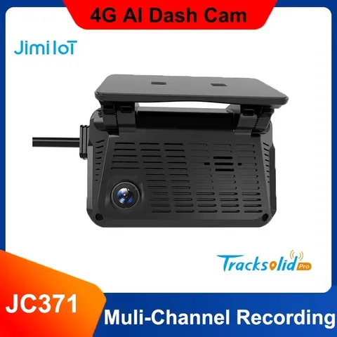 Jimi JC371 4G AI DashCam 3 Channels Live Video Real Time GPS Tracking Free APP